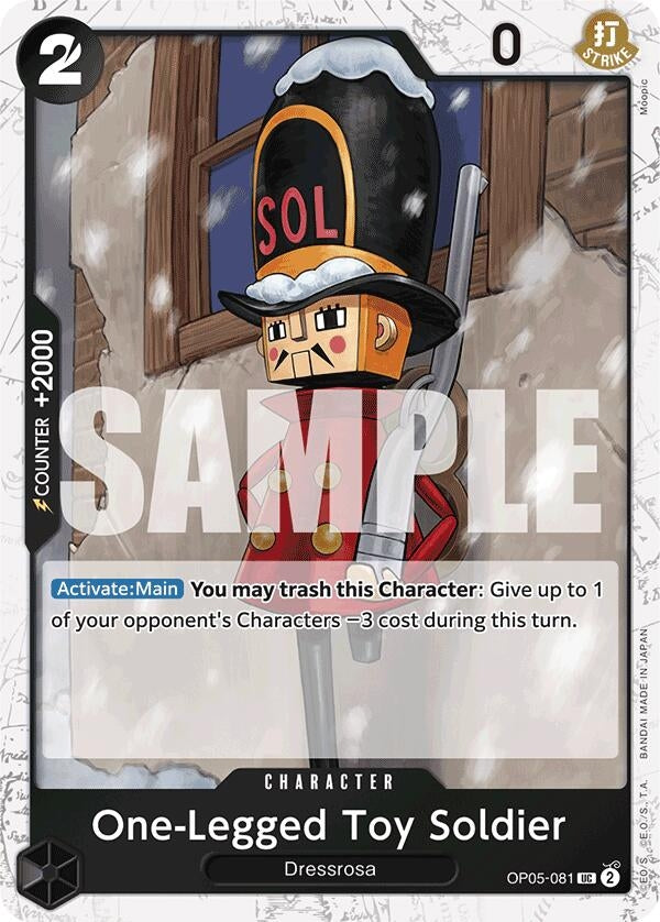 One-Legged Toy Soldier (Jolly Roger Foil) (OP05-081) (Premium Booster -The Best-) (PRB-01)