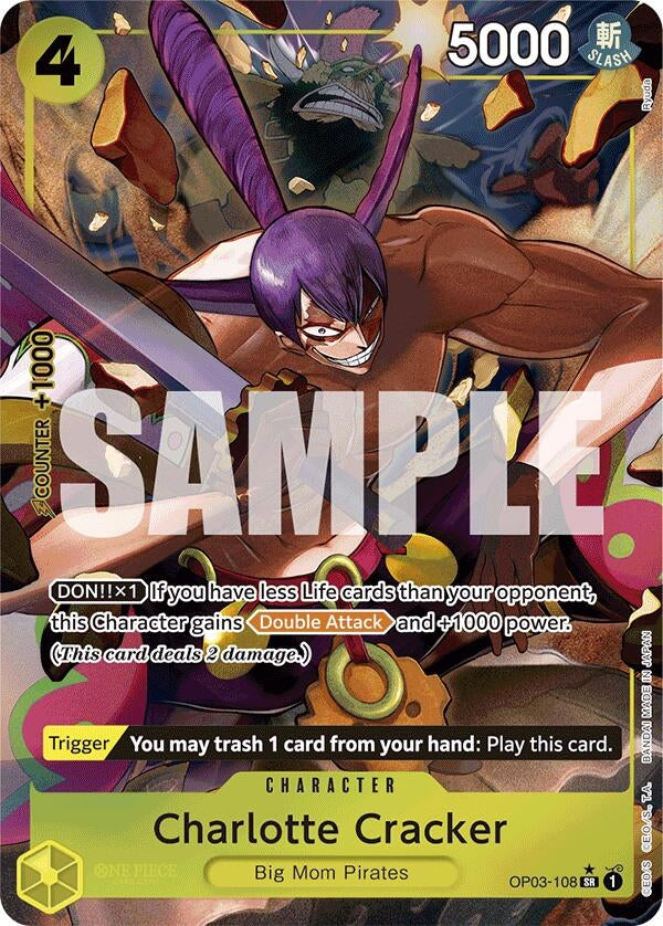 Charlotte Cracker (Alternate Art) (OP03-108) (Premium Booster -The Best-) (PRB-01)