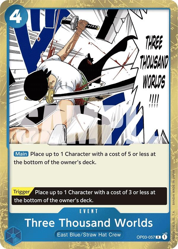 Three Thousand Worlds (Jolly Roger Foil) (OP03-057) (Premium Booster -The Best-) (PRB-01)
