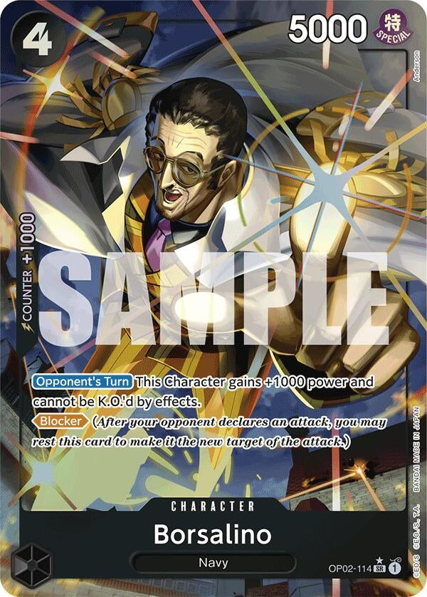 Borsalino (Alternate Art) (OP02-114) (Premium Booster -The Best-) (PRB-01)
