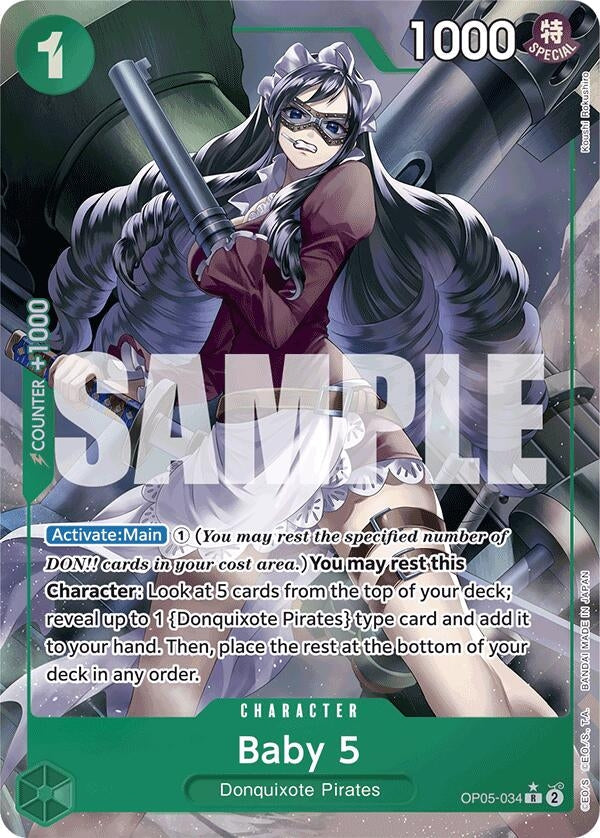 Baby 5 (OP05-034) (Full Art) (OP05-034) (Premium Booster -The Best-) (PRB-01)