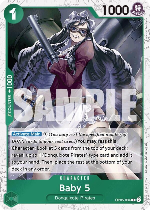 Baby 5 (OP05-034) (Jolly Roger Foil) (OP05-034) (Premium Booster -The Best-) (PRB-01)