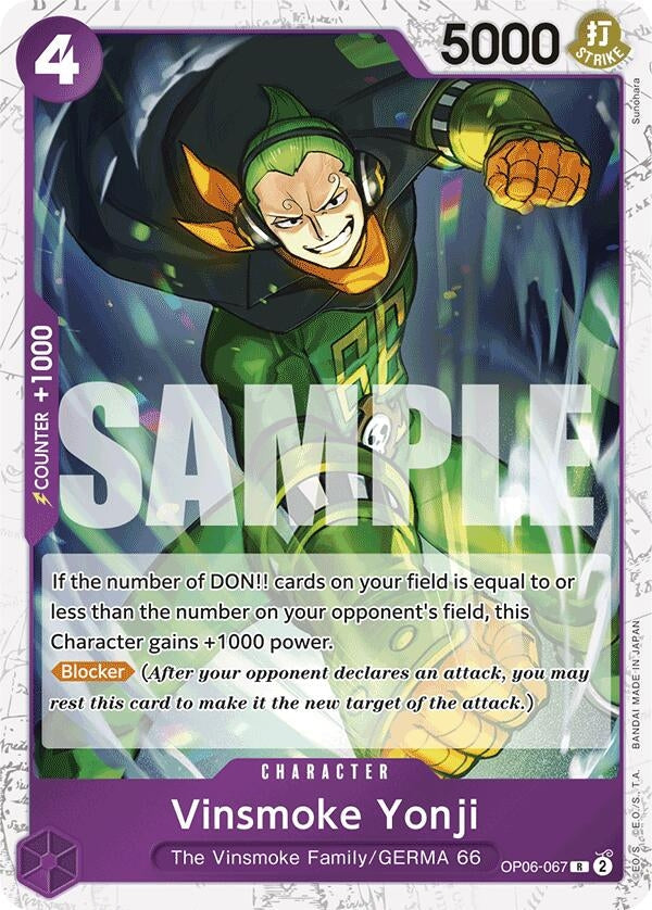 Vinsmoke Yonji (OP06-067) (Jolly Roger Foil) (OP06-067) (Premium Booster -The Best-) (PRB-01)