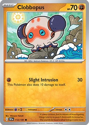 Clobbopus 112/191 - SV08 Surging Sparks Reverse Holofoil