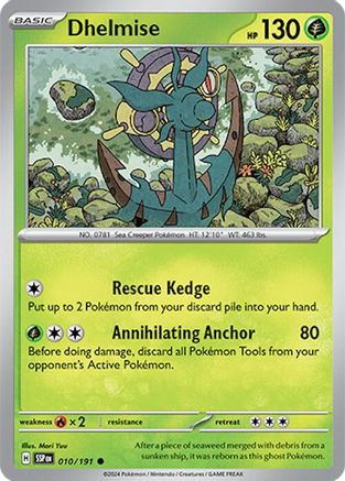Dhelmise 010/191 - SV08 Surging Sparks Reverse Holofoil