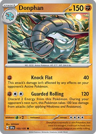 Donphan 103/191 - SV08 Surging Sparks Reverse Holofoil