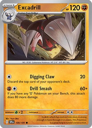 Excadrill 109/191 - SV08 Surging Sparks