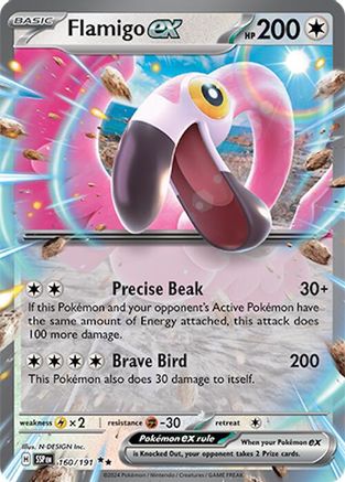 Flamigo ex 160/191 - SV08 Surging Sparks Holofoil