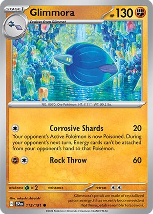 Glimmora 115/191 - SV08 Surging Sparks Reverse Holofoil