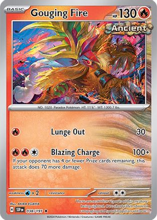 Gouging Fire 038/191 - SV08 Surging Sparks Holofoil
