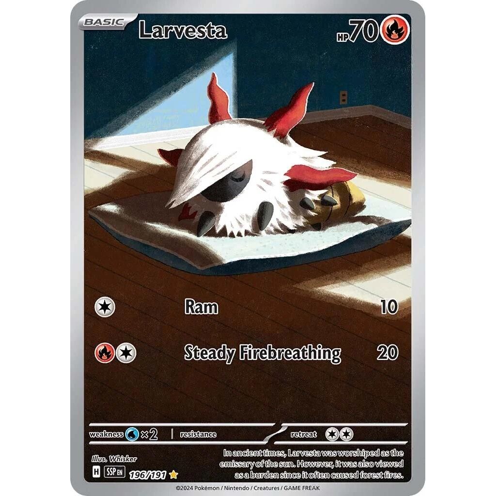 Larvesta (196/191) (SV08: Surging Sparks)