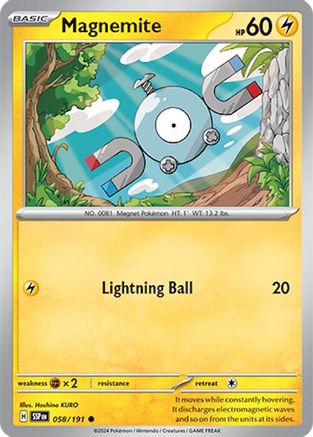 Magnemite 058/191 - SV08 Surging Sparks Reverse Holofoil