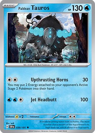Paldean Tauros 039/191 - SV08 Surging Sparks