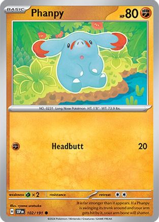 Phanpy 102/191 - SV08 Surging Sparks
