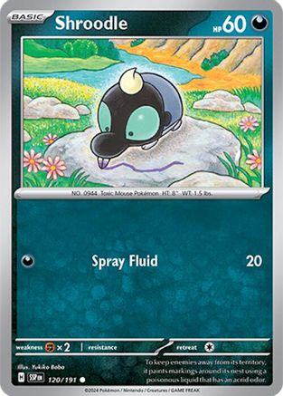 Shroodle 120/191 - SV08 Surging Sparks Reverse Holofoil