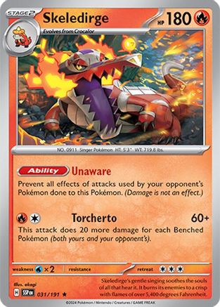 Skeledirge 031/191 - SV08 Surging Sparks Holofoil