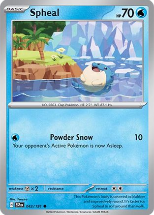 Spheal 043/191 - SV08 Surging Sparks