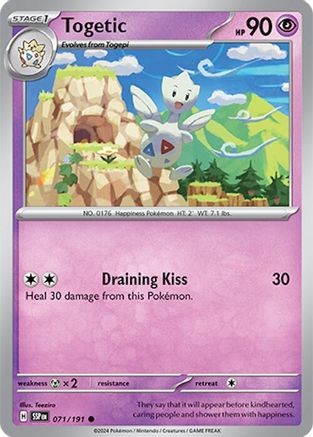 Togetic 071/191 - SV08 Surging Sparks Reverse Holofoil
