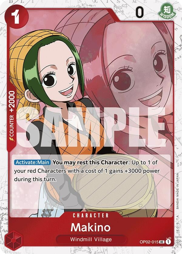 Makino (Jolly Roger Foil) (OP02-015) (Premium Booster -The Best-) (PRB-01)