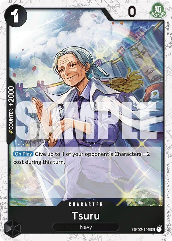 Tsuru (Jolly Roger Foil) (OP02-106) (Premium Booster -The Best-) (PRB-01)