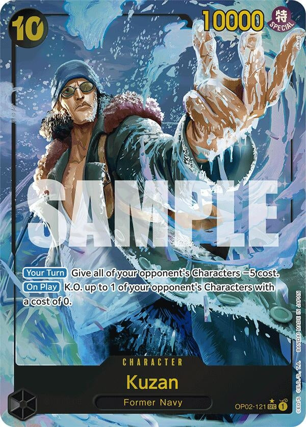Kuzan (OP02-121) (Alternate Art) (OP02-121) (Premium Booster -The Best-) (PRB-01)