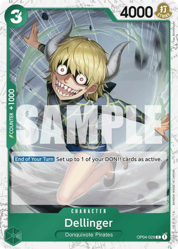 Dellinger (Jolly Roger Foil) (OP04-029) (Premium Booster -The Best-) (PRB-01)