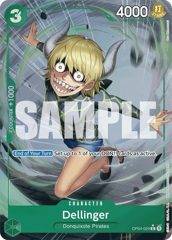 Dellinger (Full Art) (OP04-029) (Premium Booster -The Best-) (PRB-01)