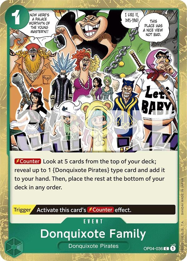 Donquixote Family (Jolly Roger Foil) (OP04-036) (Premium Booster -The Best-) (PRB-01)