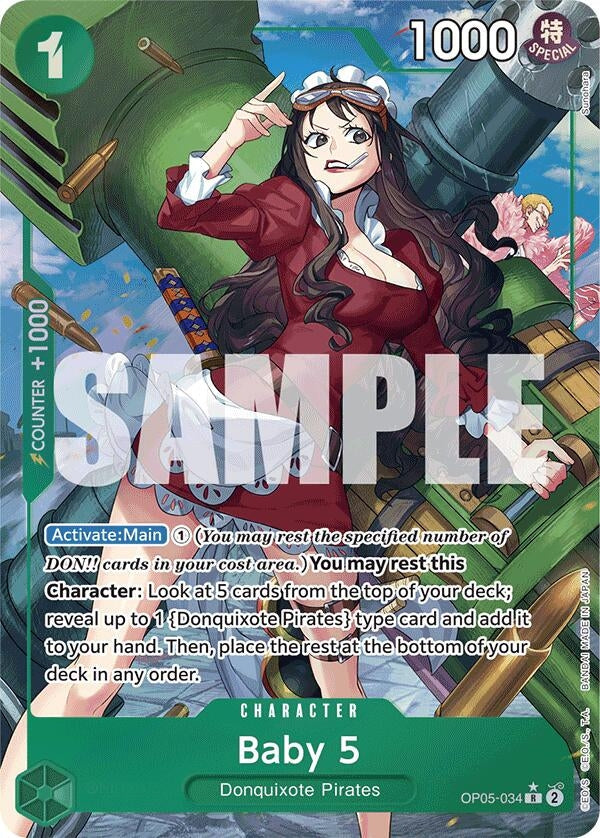 Baby 5 (OP05-034) (Alternate Art) (OP05-034) (Premium Booster -The Best-) (PRB-01)