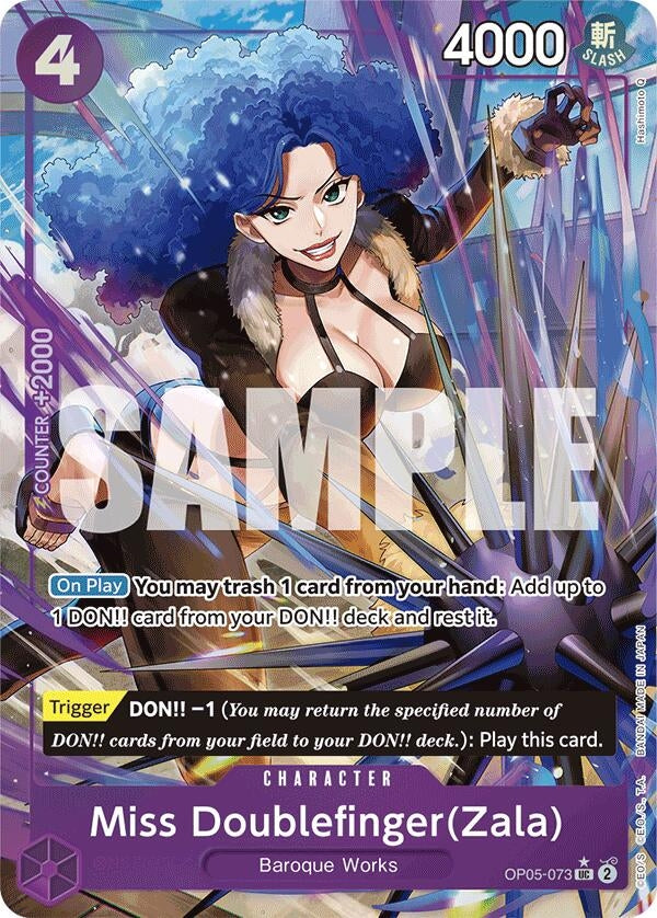 Miss Doublefinger(Zala) (Full Art) (OP05-073) (Premium Booster -The Best-) (PRB-01)