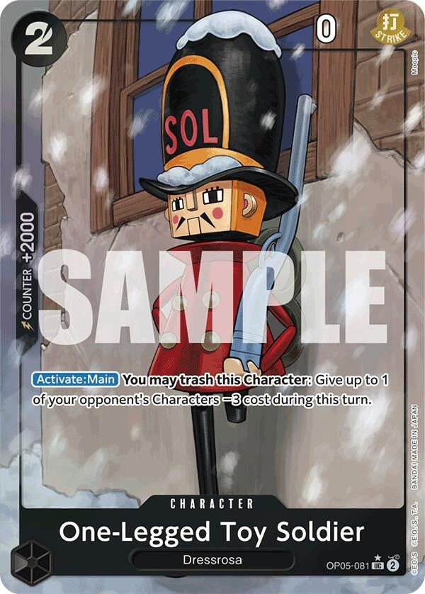 One-Legged Toy Soldier (Full Art) (OP05-081) (Premium Booster -The Best-) (PRB-01)