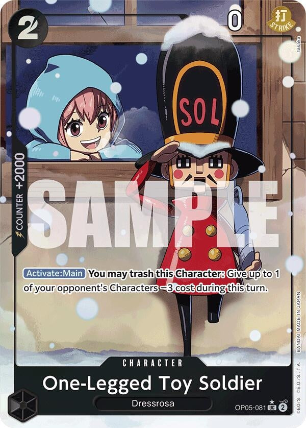 One-Legged Toy Soldier (Alternate Art) (OP05-081) (Premium Booster -The Best-) (PRB-01)