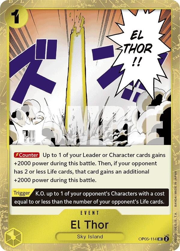 El Thor (Jolly Roger Foil) (OP05-114) (Premium Booster -The Best-) (PRB-01)