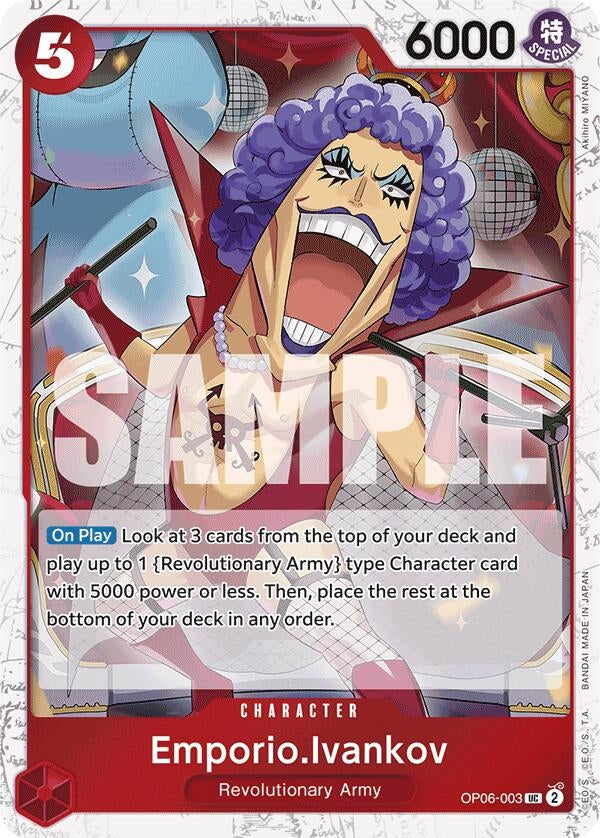 Emporio.Ivankov (Jolly Roger Foil) (OP06-003) (Premium Booster -The Best-) (PRB-01)