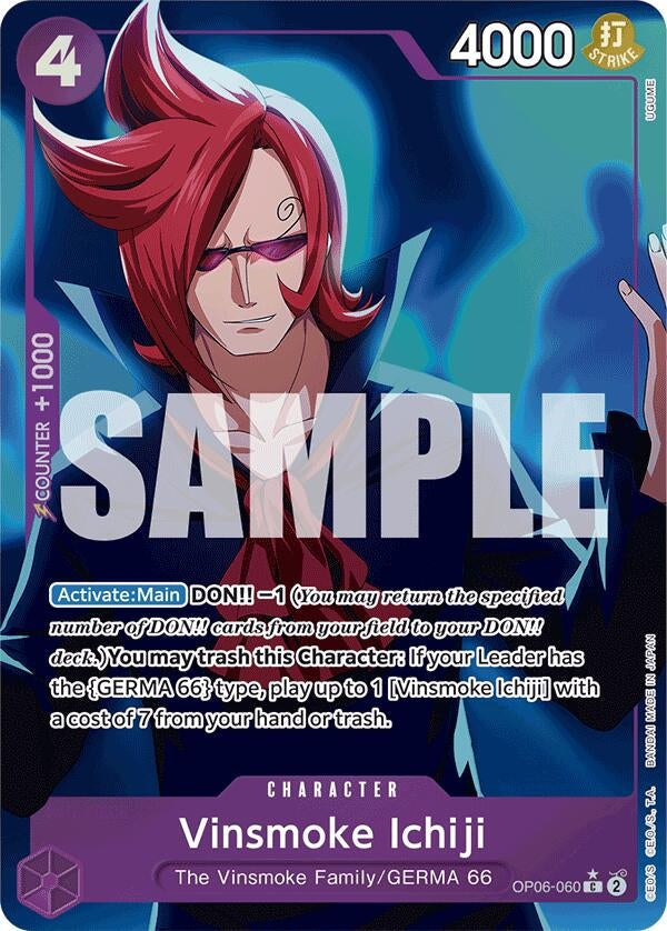 Vinsmoke Ichiji (OP06-060) (Full Art) (OP06-060) (Premium Booster -The Best-) (PRB-01)