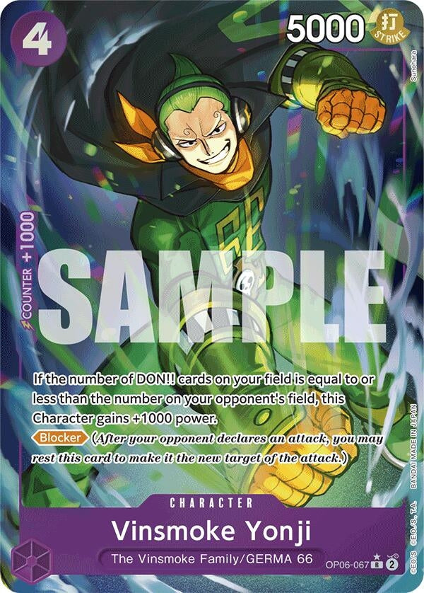 Vinsmoke Yonji (OP06-067) (Full Art) (OP06-067) (Premium Booster -The Best-) (PRB-01)