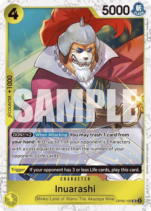 Inuarashi (Jolly Roger Foil) (OP06-100) (Premium Booster -The Best-) (PRB-01)