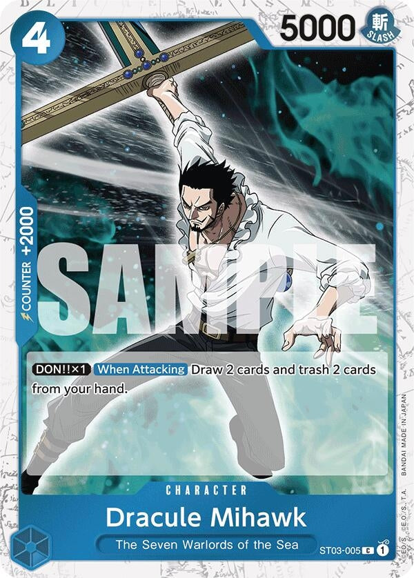 Dracule Mihawk (ST03-005) (Jolly Roger Foil) (ST03-005) (Premium Booster -The Best-) (PRB-01)