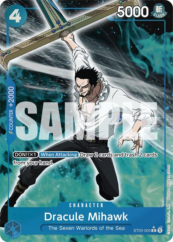 Dracule Mihawk (ST03-005) (Full Art) (ST03-005) (Premium Booster -The Best-) (PRB-01)