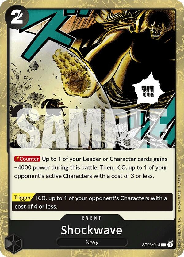 Shockwave (Jolly Roger Foil) (ST06-014) (Premium Booster -The Best-) (PRB-01)