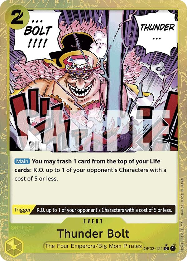 Thunder Bolt (Textured Foil) (OP03-121) (Premium Booster -The Best-) (PRB-01)
