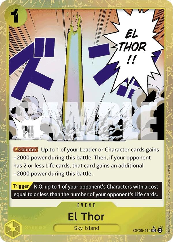 El Thor (Textured Foil) (OP05-114) (Premium Booster -The Best-) (PRB-01)