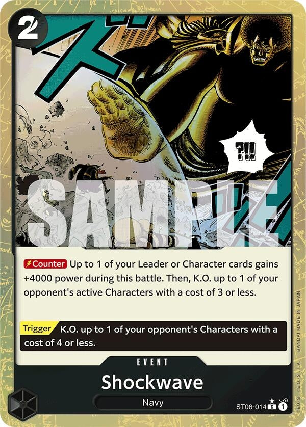 Shockwave (Textured Foil) (ST06-014) (Premium Booster -The Best-) (PRB-01)
