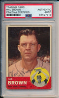 Hal Brown Yankees Signed/Autographed 1963 TOPPS Card #289 PSA/DNA 166524