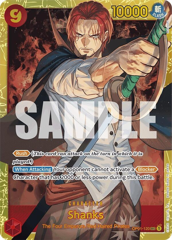 Shanks (OP01-120) (Reprint) (OP01-120) (Premium Booster -The Best-) (PRB-01)