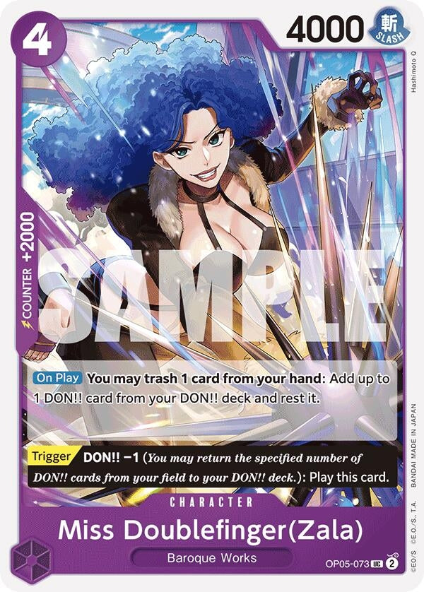 Miss Doublefinger(Zala) (Reprint) (OP05-073) (Premium Booster -The Best-) (PRB-01)