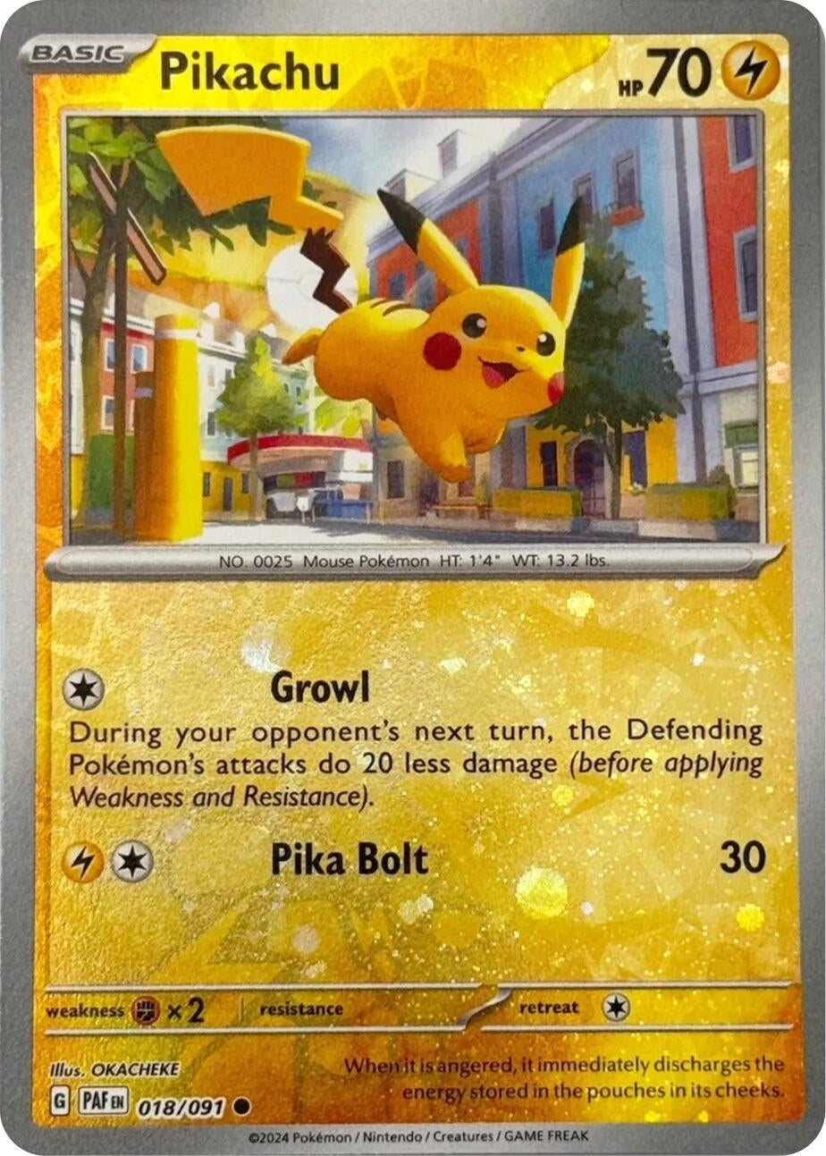Pikachu - 018/091 (Reverse Cosmos Holo) (018/091) (Miscellaneous Cards & Products) (MCAP)
