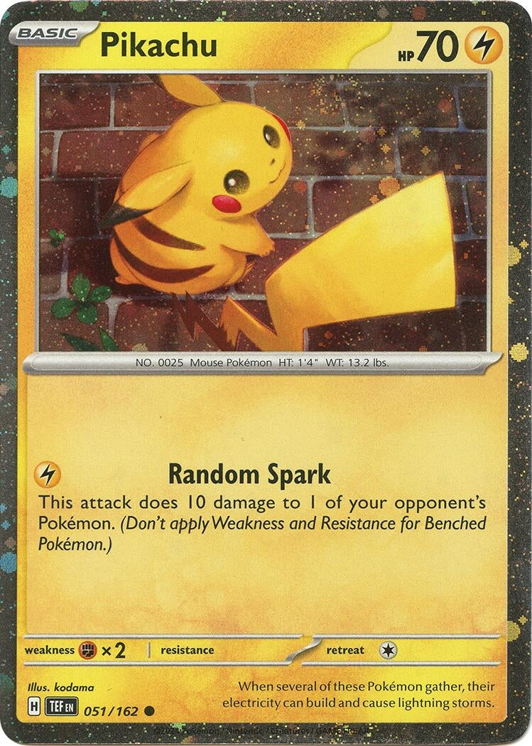 Pikachu - 051/162 (Cosmo Holo) (051/162) (Miscellaneous Cards & Products) (MCAP)