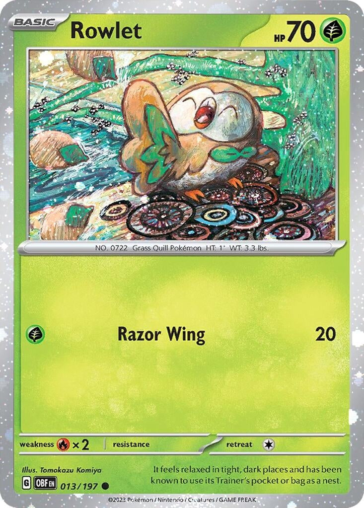 Rowlet - 013/197 (Cosmos Holo) (013/197) (Miscellaneous Cards & Products) (MCAP)