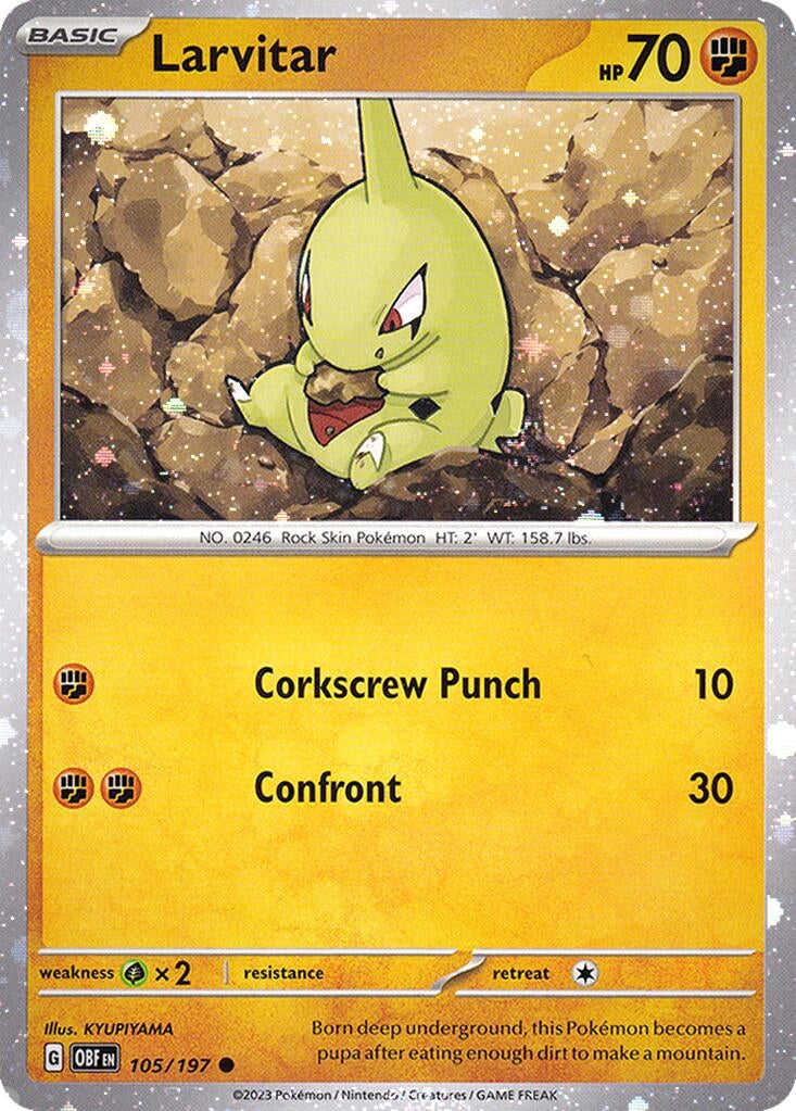Larvitar - 105/197 (Cosmos Holo) (105/197) (Miscellaneous Cards & Products) (MCAP)